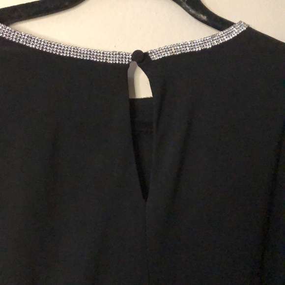 MSK (NWTS) faux wrap sleeveless cocktail dress with rhinestone color Medium - Picture 9 of 9